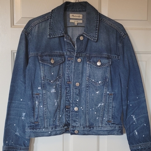 Madewell Boxy Crop jean jacket - Picture 3 of 16